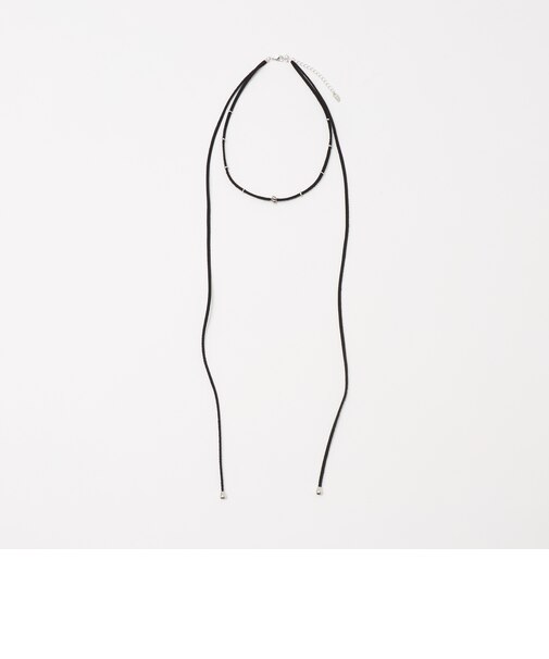 コード×メタルパーツ チョーカー ネックレス