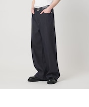 ライトオンス リジッド デニム バギー パンツ