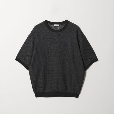 ダイアゴナル ウェーブ パターン クルーネック ニット