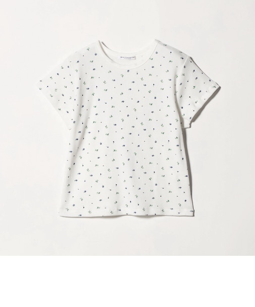 フラワー ワッフル ショートスリーブTシャツ