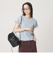 フラワー ワッフル ショートスリーブTシャツ