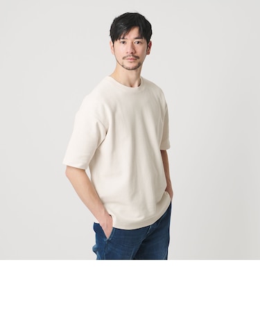 【WEB限定 WARDROBE SMART】エアリー カノコ カットソー	【抗菌防臭・UVカット】