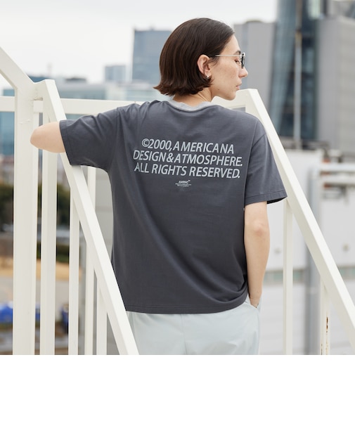 【WEB限定/別注】＜Americana＞リンガーTシャツ