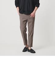 【WEB限定 WARDROBE SMART】フラックスライク テーパード アンクルパンツ【吸水速乾・UVカット】