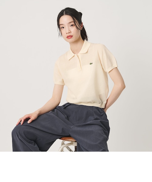 アローズ別注 LACOSTE ボーダー ポロシャツ US S（FR3） LACOSTE（ラコステ） ポロシャツ モノトーンパネルボーダーポロシャツ