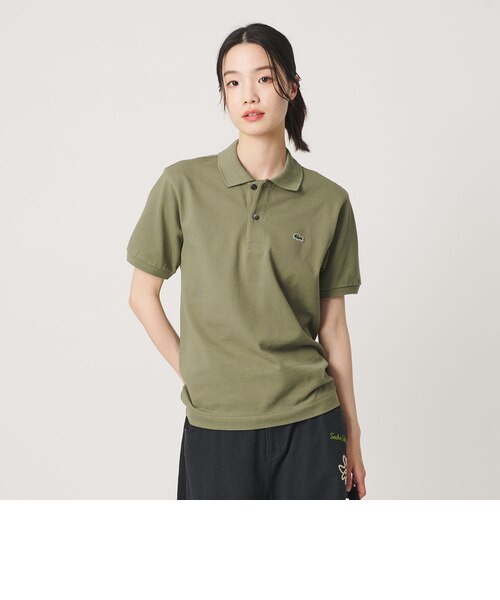 ユナイテッドアローズ 別注 ラコステ ロングスリーブ ポロシャツ オリーブ 5 別注】＜LACOSTE＞ロングスリーブ ピケ スキッパー