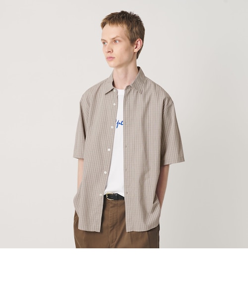 【BEIGE】コットンチェック ショートスリーブ シャツ UNITED ARROWS LTD. OUTLET｜コットンチェック ショートスリーブ