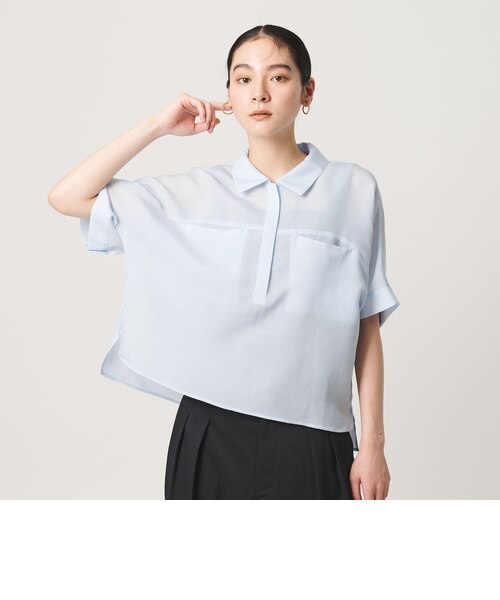 新品 レーヨンポリエステル ストライプ チュニック BEAUTY&YOUTH レーヨンポリエステル ストライプ チュニック｜ビューティー＆ユース