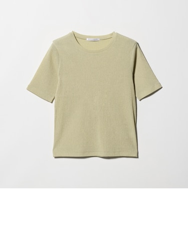 シャーリング コンパクト ボーダー Tシャツ