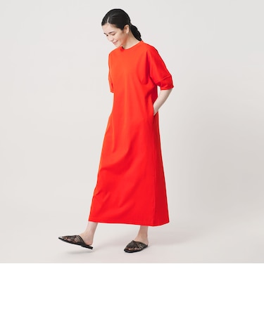 【WEB限定 Wardrobe DAILY MINIMAL】パフスリーブ カットワンピース UVカット 接触冷感