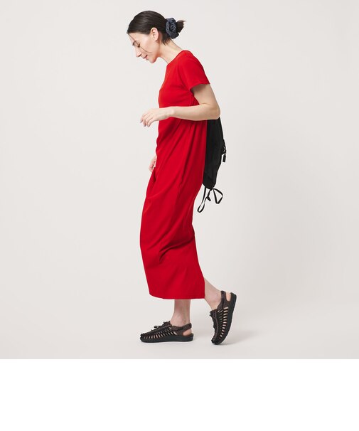 【WEB限定】リブショートスリーブ カットソーワンピース