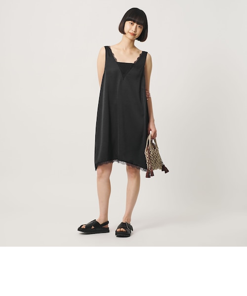 Beauty & youthレース ノースリーブ ミニワンピース ウォッシャブル レース ノースリーブ ミニワンピース ウォッシャブル｜ビューティー
