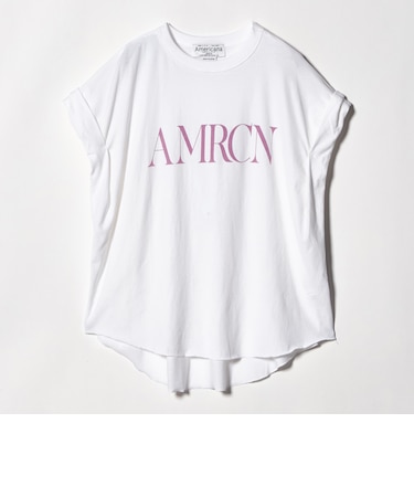 ＜Americana＞ロールアップ プリントTシャツ