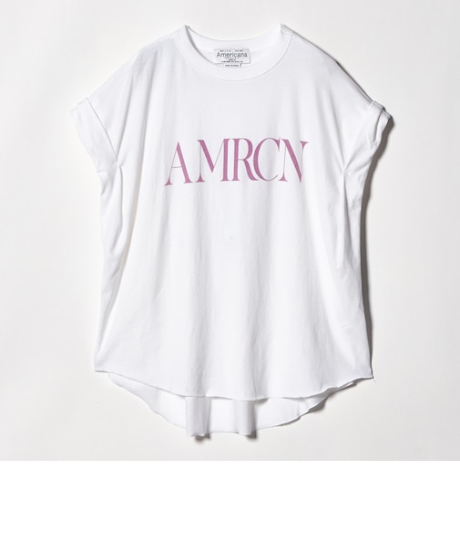 ＜Americana＞ロールアップ プリントTシャツ