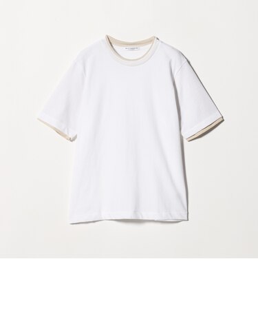 コットン レイヤード クルーネックTシャツ