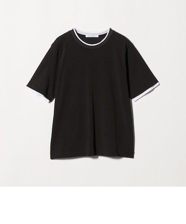 コットン レイヤード クルーネックTシャツ
