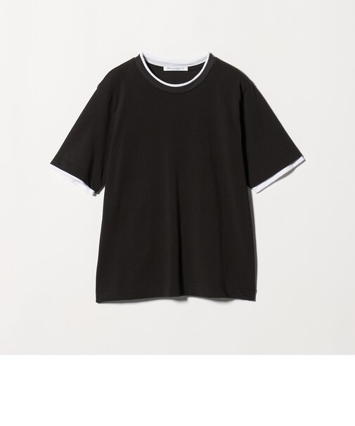 コットン レイヤード クルーネックTシャツ