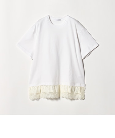 レースドッキング ショートスリーブ Tシャツ