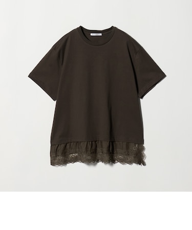 レースドッキング ショートスリーブ Tシャツ