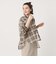 【WEB限定】オンブレーチェック シアーバンドカラーシャツ ウォッシャブル