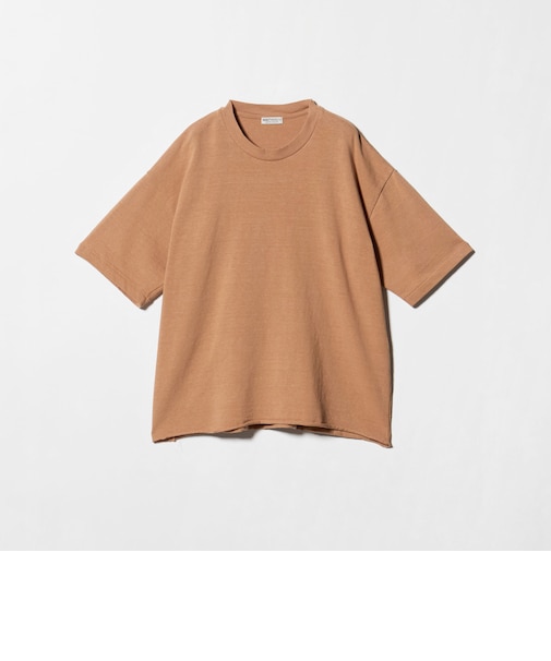 ネップ コットン カットオフ クロップド Tシャツ