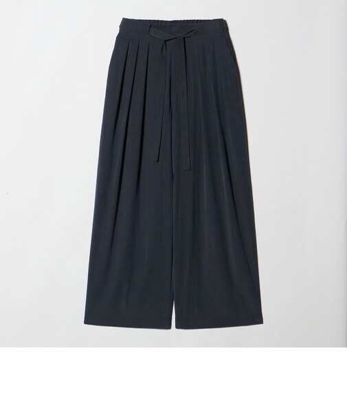 セルロースブレンド  ベルトループ ワイドパンツ ウォッシャブル