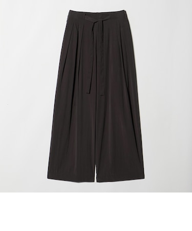 セルロースブレンド  ベルトループ ワイドパンツ ウォッシャブル
