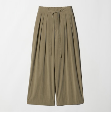 セルロースブレンド  ベルトループ ワイドパンツ ウォッシャブル