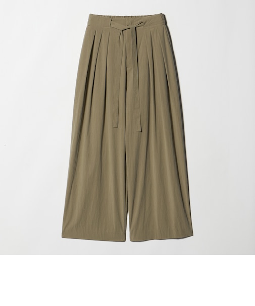 セルロースブレンド  ベルトループ ワイドパンツ ウォッシャブル