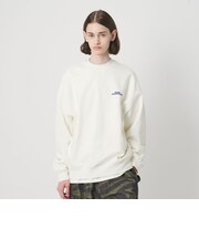 ＜NICE WEATHER＞ロゴ クルーネック スウェットプルオーバー