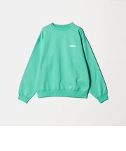 ＜NICE WEATHER＞ロゴ クルーネック スウェットプルオーバー