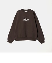 ＜NICE WEATHER＞シグネチャーロゴ クルーネック スウェットプルオーバー