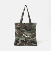 <NICE WEATHER>カモフラージュ シグネチャーロゴ トートバッグ