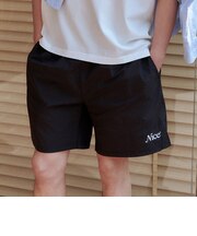 ＜NICE WEATHER＞ナイロン ロゴ ショーツ