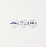 ＜NICE WEATHER＞ロゴバッジ 3P セット
