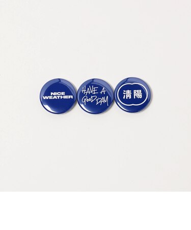 ＜NICE WEATHER＞ロゴバッジ 3P セット