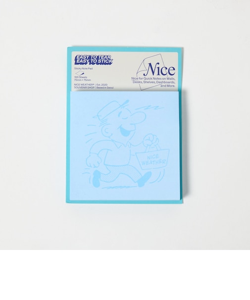 ＜NICE WEATHER＞スティッキー ノートパッド