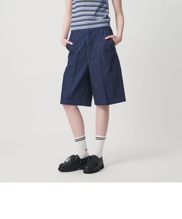 ＜NICE WEATHER＞ウィメンズ ハーフ デニムパンツ
