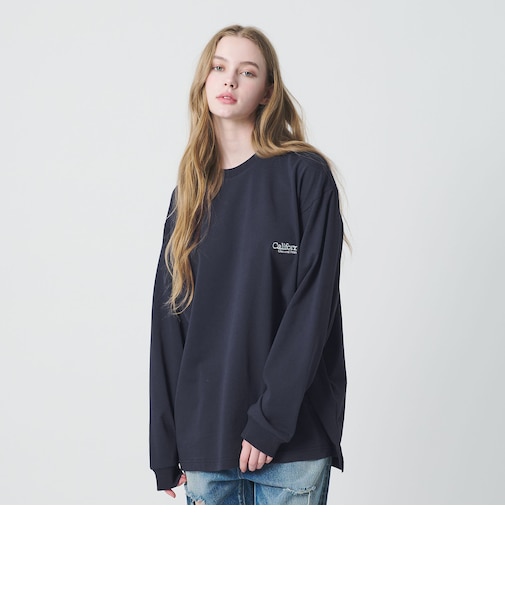 <CGS.>オーガニック コットン ロングスリーブ ロゴ Tシャツ