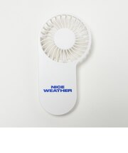 ＜NICE WEATHER＞ロゴ ハンディファン