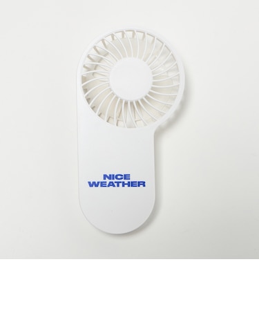 ＜NICE WEATHER＞ロゴ ハンディファン