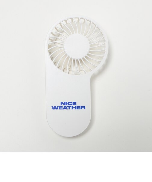 ＜NICE WEATHER＞ロゴ ハンディファン