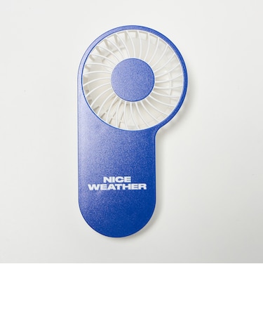 ＜NICE WEATHER＞ロゴ ハンディファン