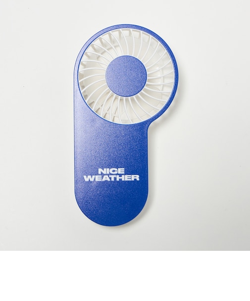 ＜NICE WEATHER＞ロゴ ハンディファン