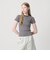 ＜NICE WEATHER＞ロゴ ボーダーフィット Tシャツ