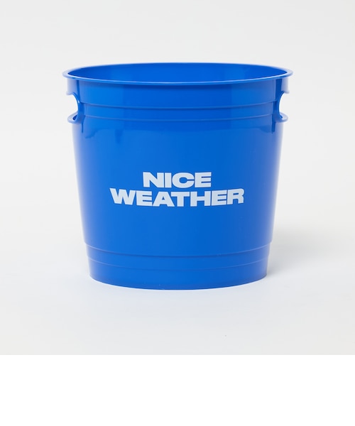  青 バケツ ロゴ入り NICE WEATHER＞ロゴバケツ｜ビューティー＆ユース ユナイテッド