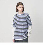 <NICE WEATHER>マルチボーダー ショートスリーブ Tシャツ