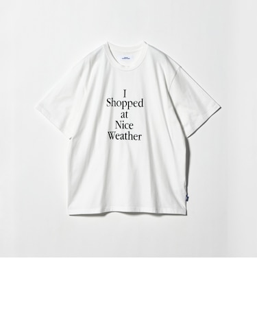 <NICE WEATHER>タイポグラフィ Tシャツ