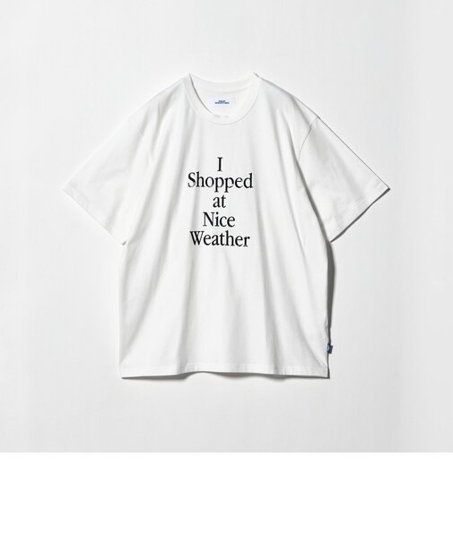 <NICE WEATHER>タイポグラフィ Tシャツ