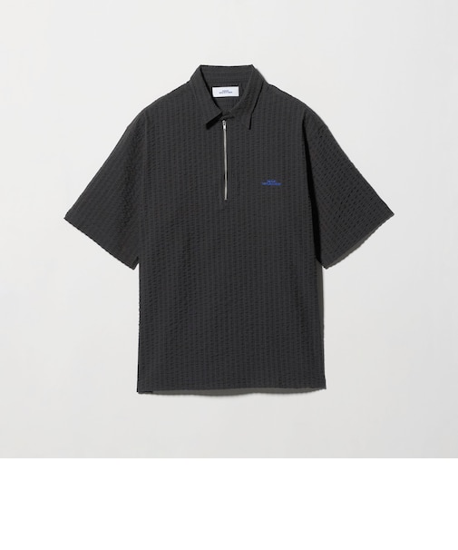 <NICE WEATHER>ハーフジップ ショートスリーブ シャツ